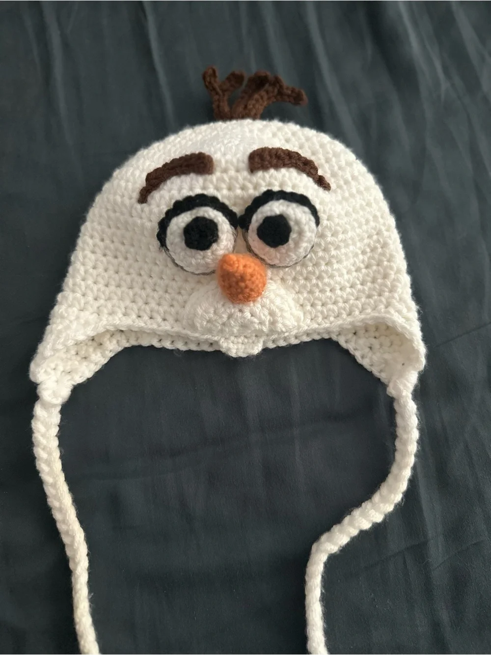Handmade Kids Crocheted Olaf Hat - Disney Frozen